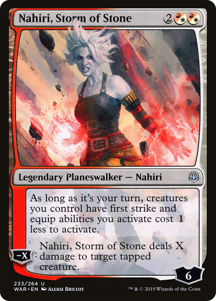 Nahiri, Storm of Stone (WAR-233) [War of the Spark] Foil