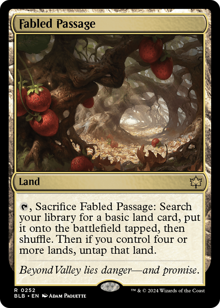 Fabled Passage (BLB-252) [Bloomburrow] Foil
