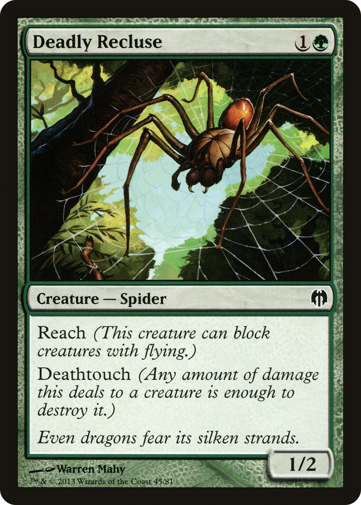 Deadly Recluse (DDL-045) [Duel Decks: Heroes vs. Monsters]