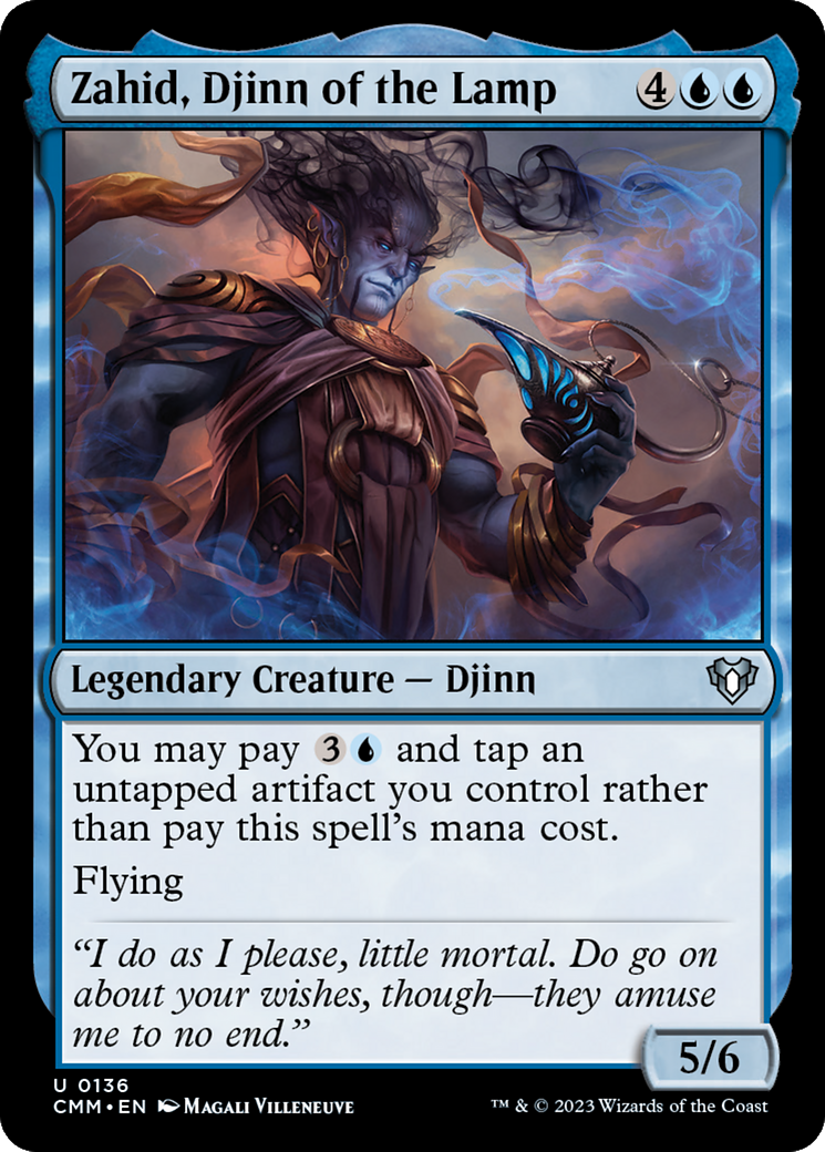 Zahid, Djinn of the Lamp (CMM-136) [Commander Masters]