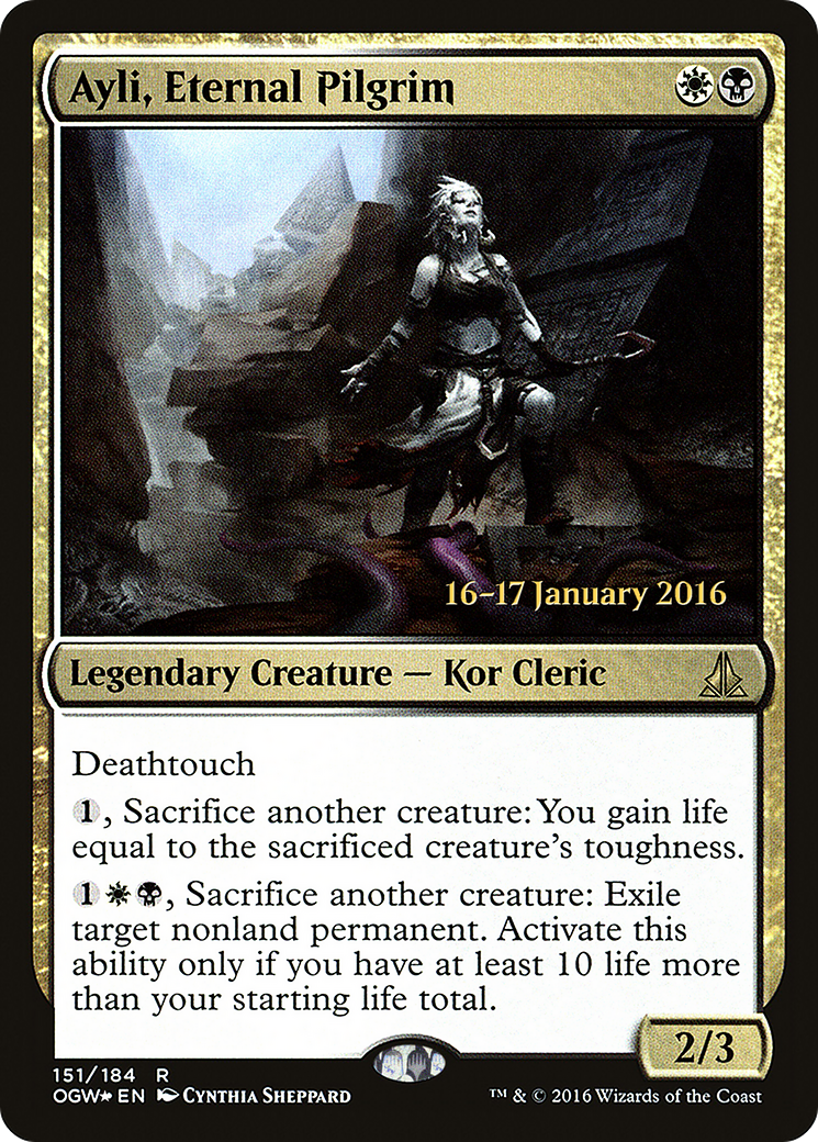 Ayli, Eternal Pilgrim (PRE-151S) [Oath of the Gatewatch Promos] Foil