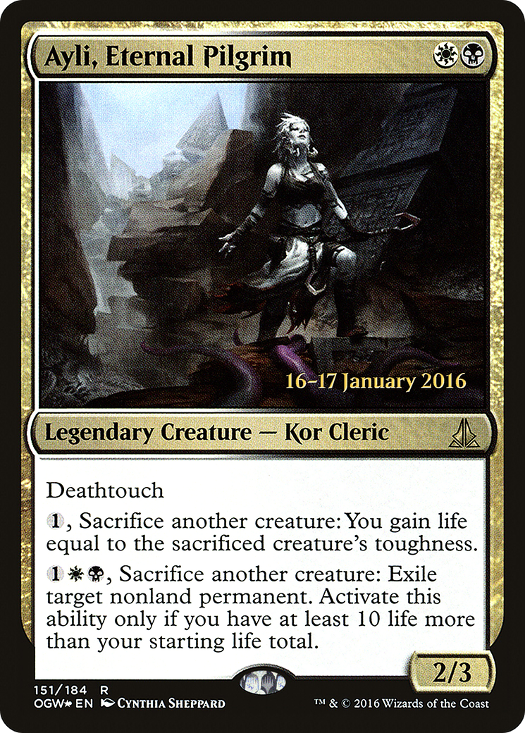 Ayli, Eternal Pilgrim (PRE-151S) [Oath of the Gatewatch Promos] Foil