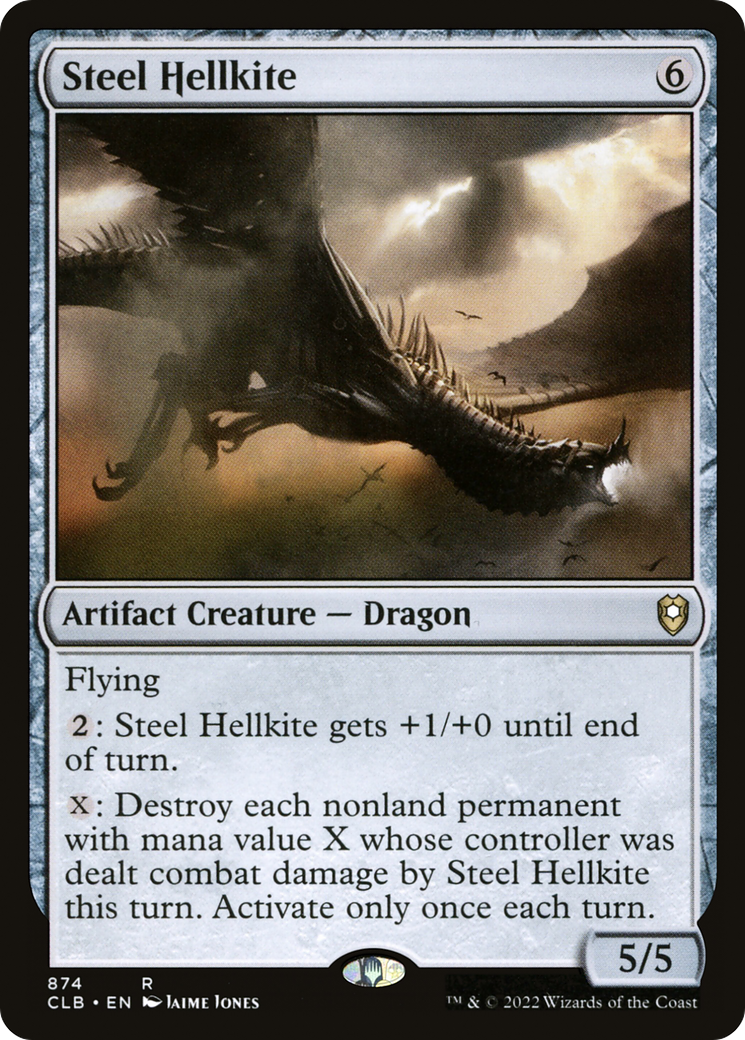 Steel Hellkite (CLB-874) [Commander Legends: Battle for Baldur's Gate]