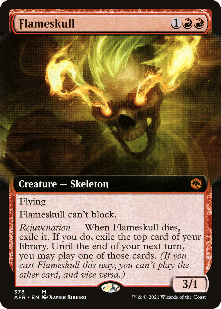 Flameskull (Extended Art) (AFR-378) [Adventures in the Forgotten Realms]