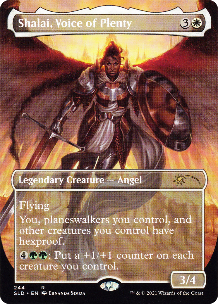 Shalai, Voice of Plenty (SLD-244) (Borderless) [Secret Lair Drop]