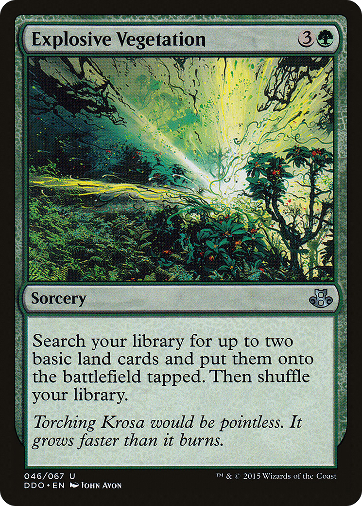 Explosive Vegetation (DDO-046) [Duel Decks: Elspeth vs. Kiora]
