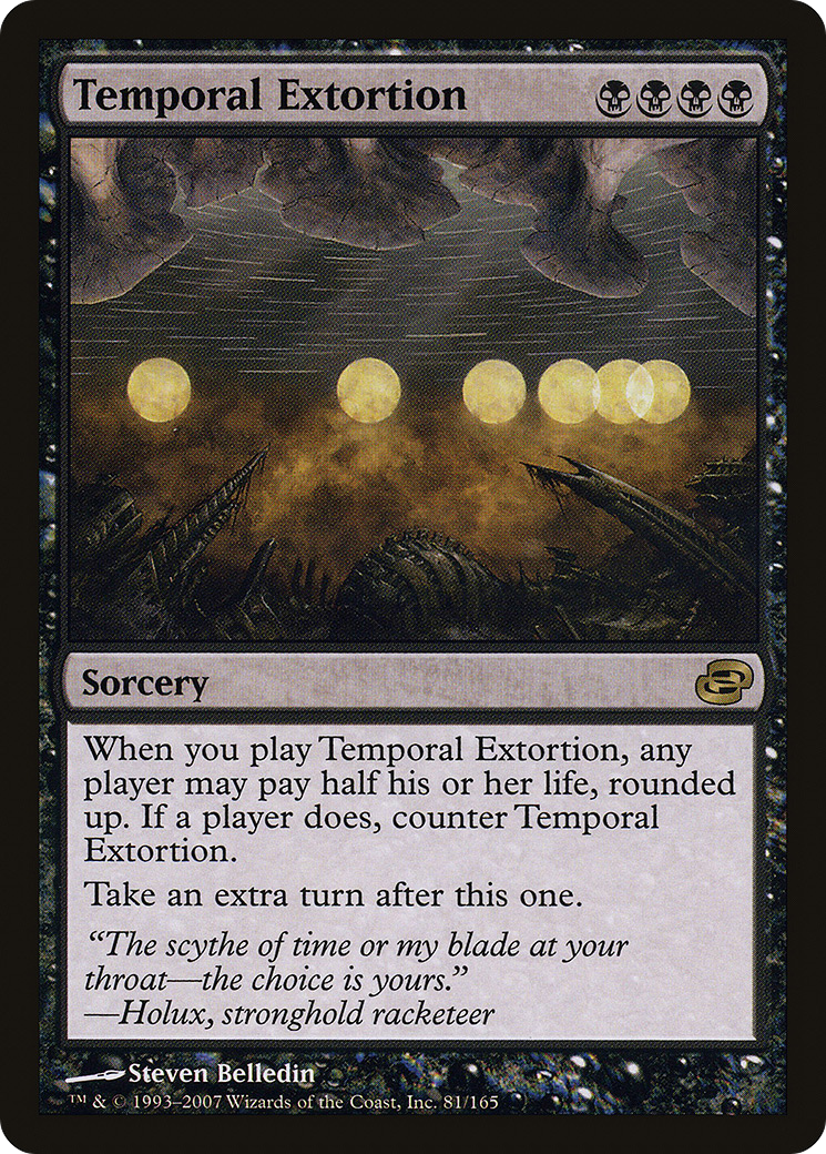 Temporal Extortion (PLC-081) [Planar Chaos] Foil