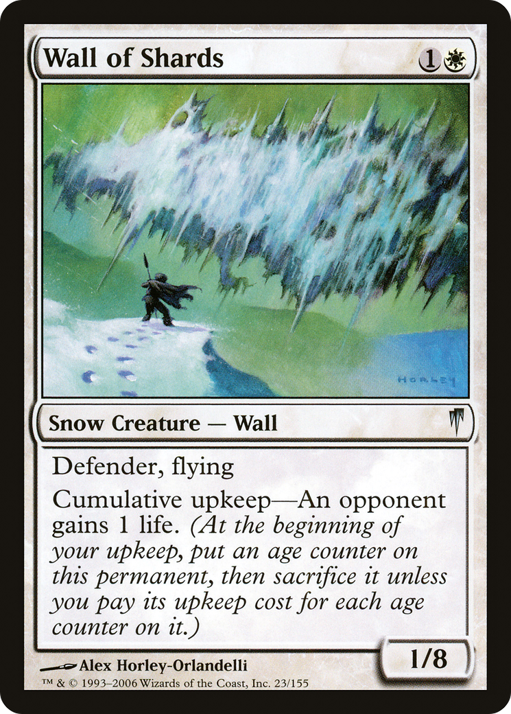 Wall of Shards (CSP-023) [Coldsnap] Foil