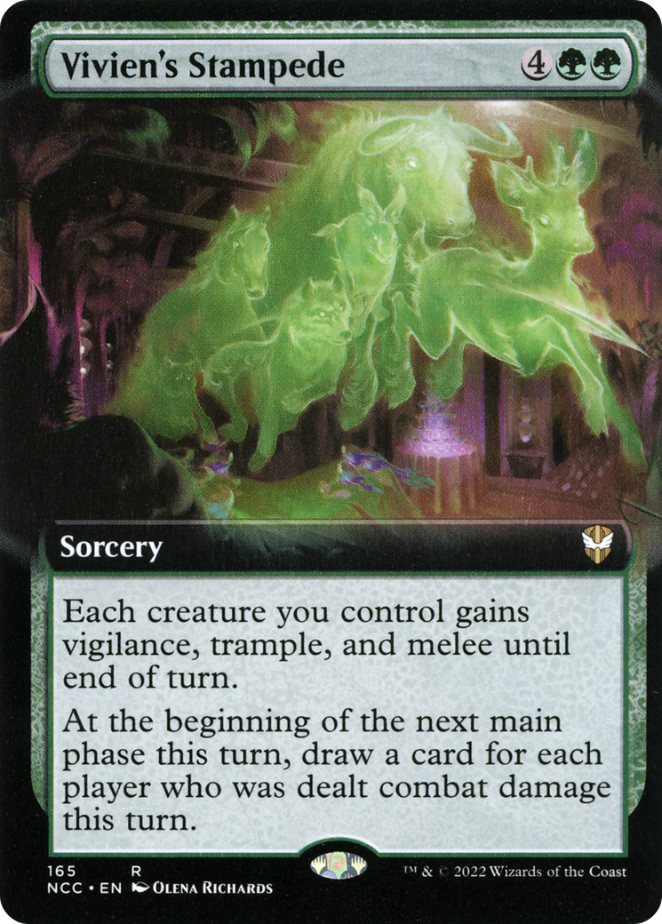 Vivien's Stampede (Extended Art) (NCC-165) [New Capenna Commander]