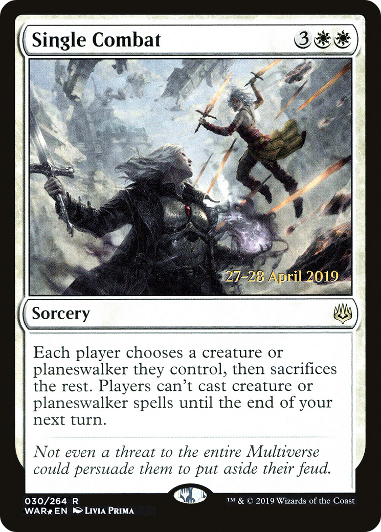 Single Combat (PRE-30S) [War of the Spark Promos] Foil
