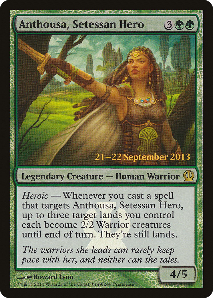 Anthousa, Setessan Hero (PRE-149★) [Theros Promos] Foil
