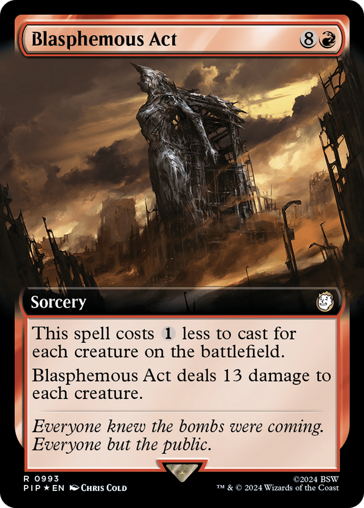 Blasphemous Act (PIP-993) [Fallout]: (Extended Art) Foil