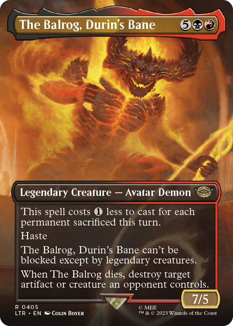 The Balrog, Durin's Bane (LTR-405) [The Lord of the Rings: Tales of Middle-earth] (Borderless)