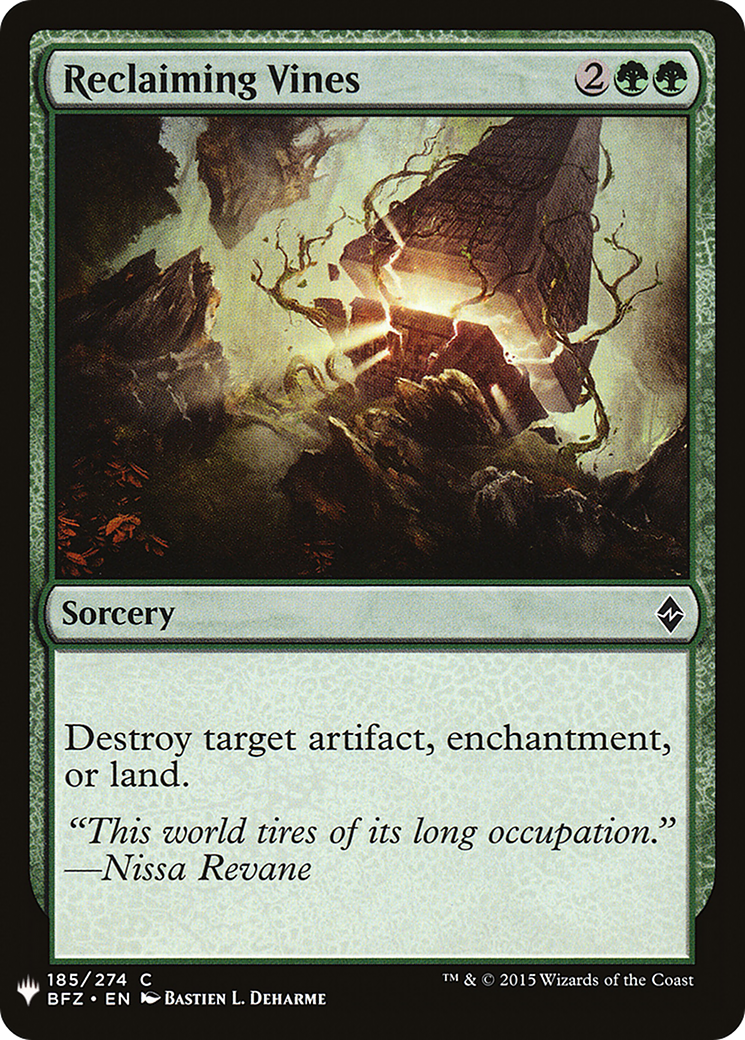 Reclaiming Vines (LIST-BFZ-185) [The List]