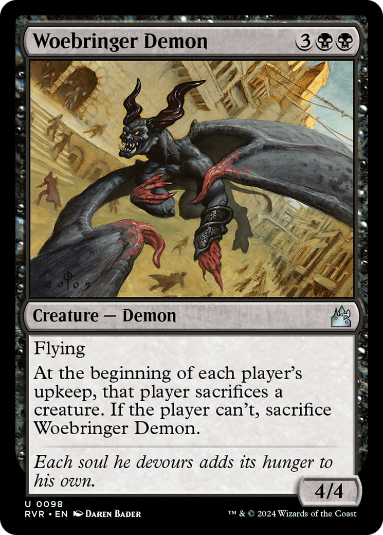 Woebringer Demon (RVR-098) [Ravnica Remastered] Foil
