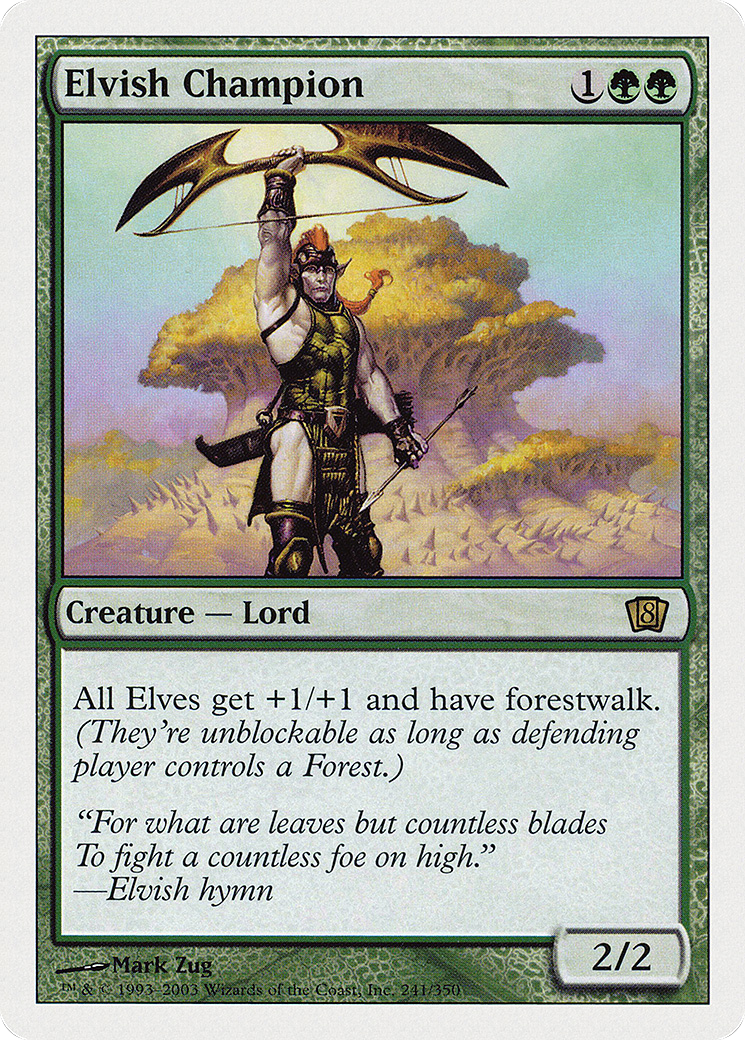 Elvish Champion (8ED-241) [Eighth Edition] Foil