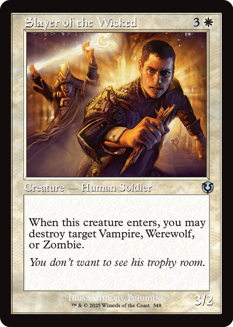 Slayer of the Wicked (Retro Frame) (INR-348) [Innistrad Remastered] Foil