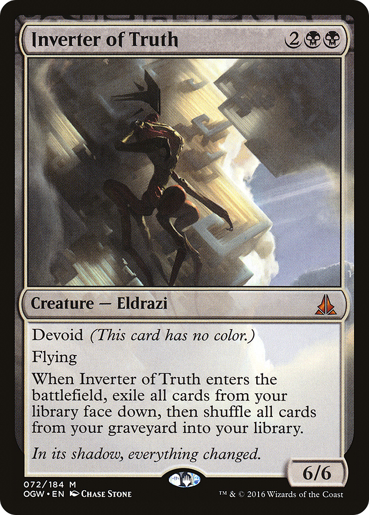 Inverter of Truth (OGW-072) [Oath of the Gatewatch]: (devoid) Foil