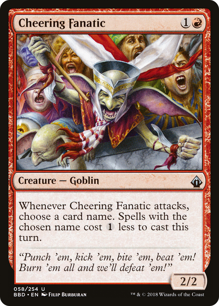 Cheering Fanatic (BBD-058) [Battlebond]