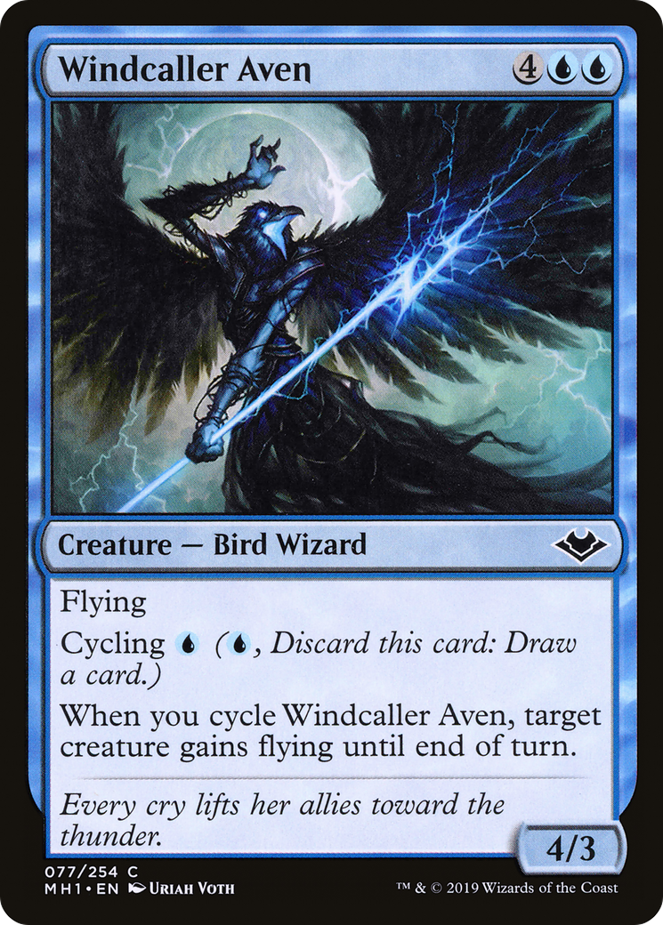 Windcaller Aven (MH1-077) [Modern Horizons]