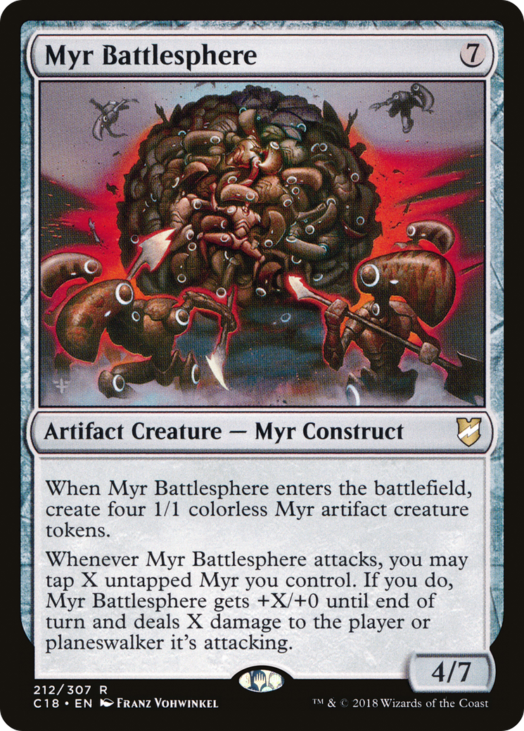 Myr Battlesphere (C18-212) [Commander 2018]