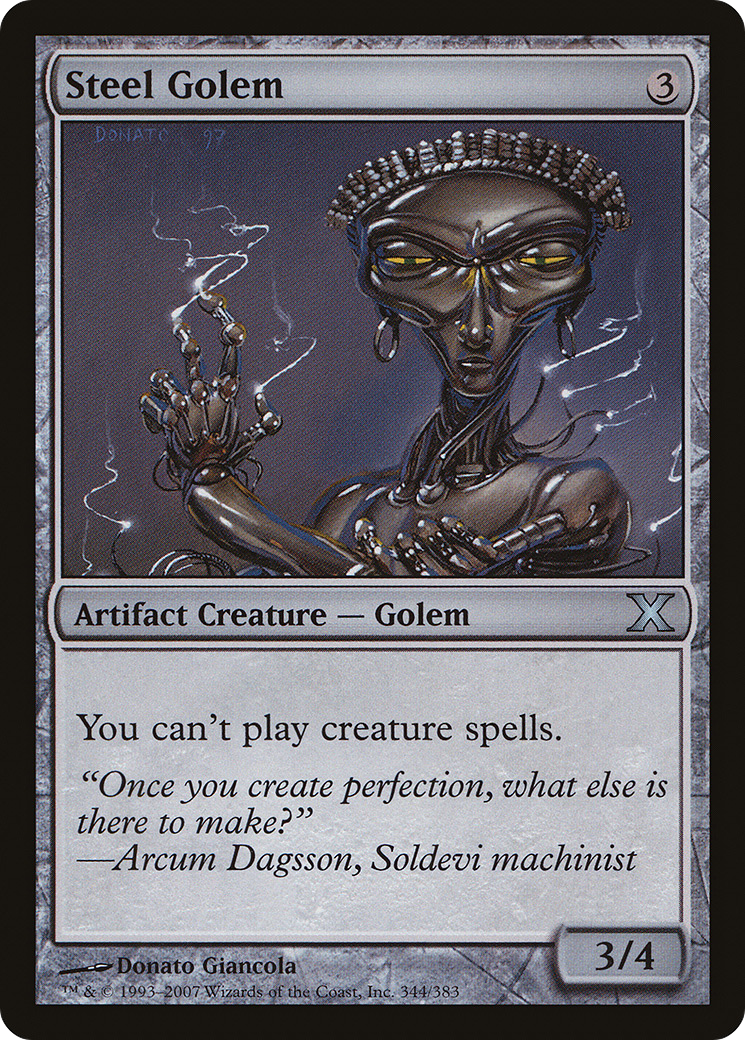 Steel Golem (10E-344) [Tenth Edition]