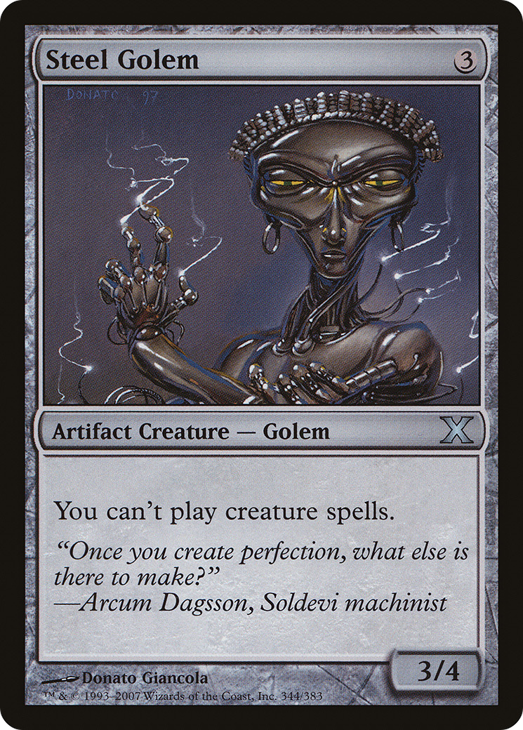 Steel Golem (10E-344) [Tenth Edition]