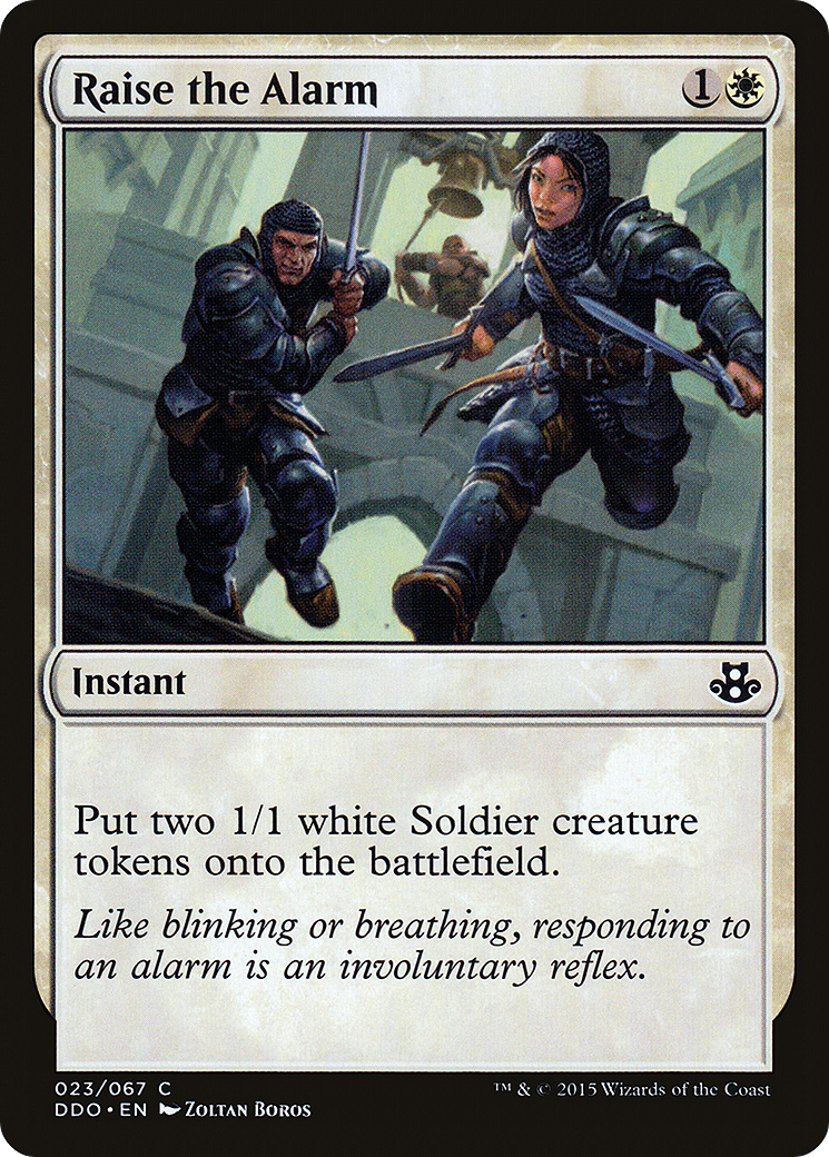 Raise the Alarm (DDO-023) [Duel Decks: Elspeth vs. Kiora]