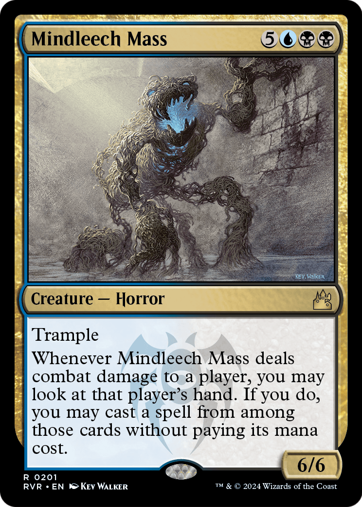 Mindleech Mass (RVR-201) [Ravnica Remastered] Foil