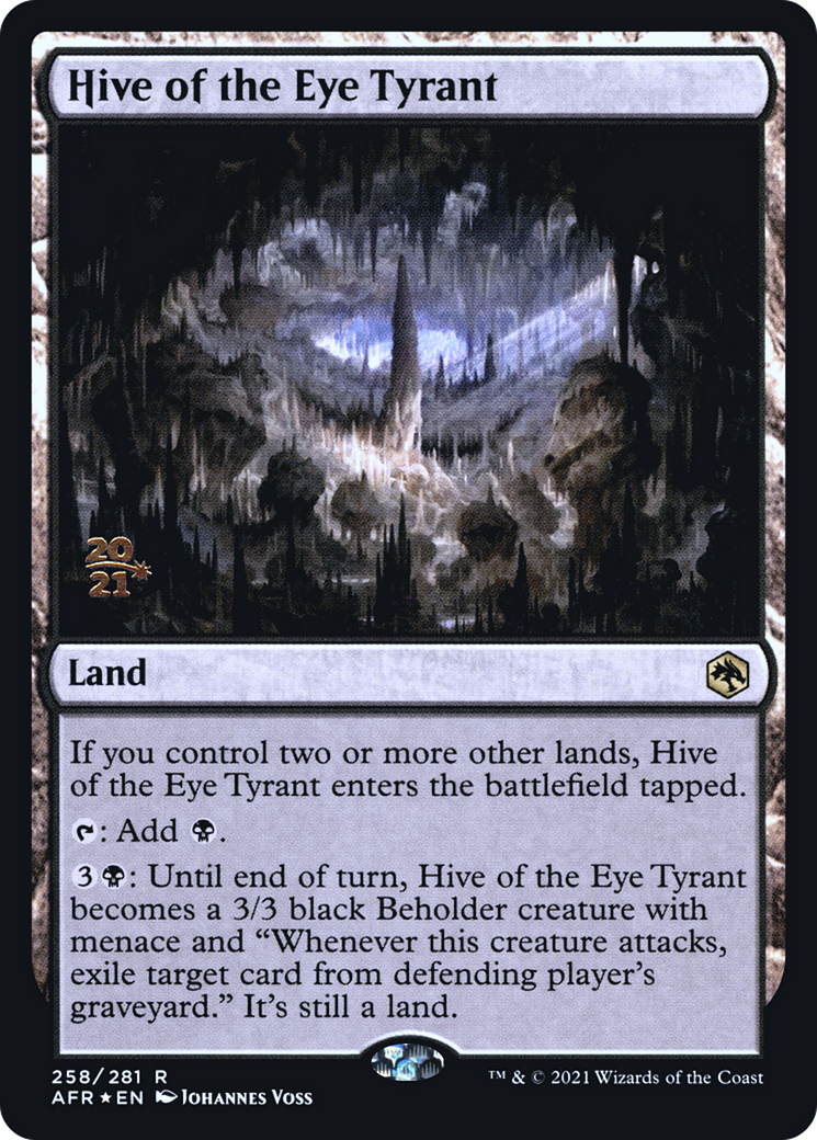 Hive of the Eye Tyrant (PRE-258S) [Adventures in the Forgotten Realms Promos] Foil