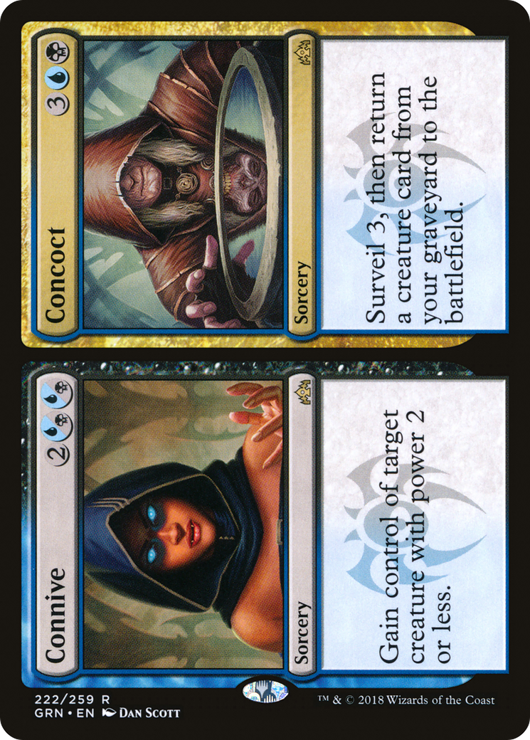 Connive // Concoct (GRN-222) [Guilds of Ravnica] Foil