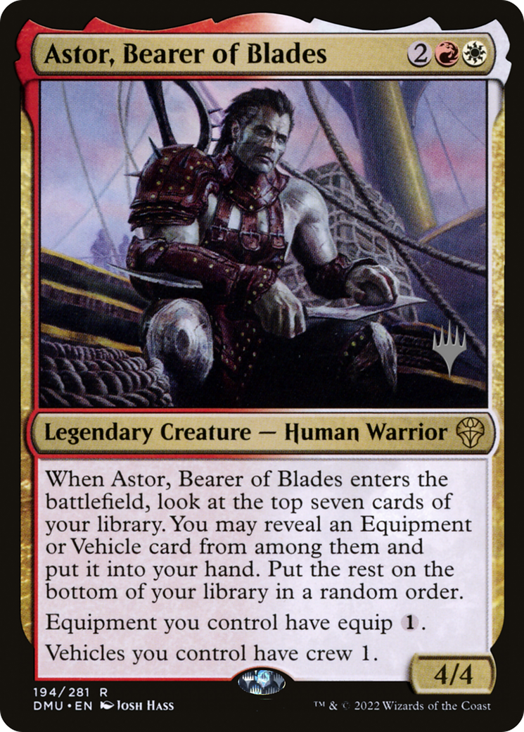 Astor, Bearer of Blades (PPDMU-194P) [Dominaria United Promos] Foil