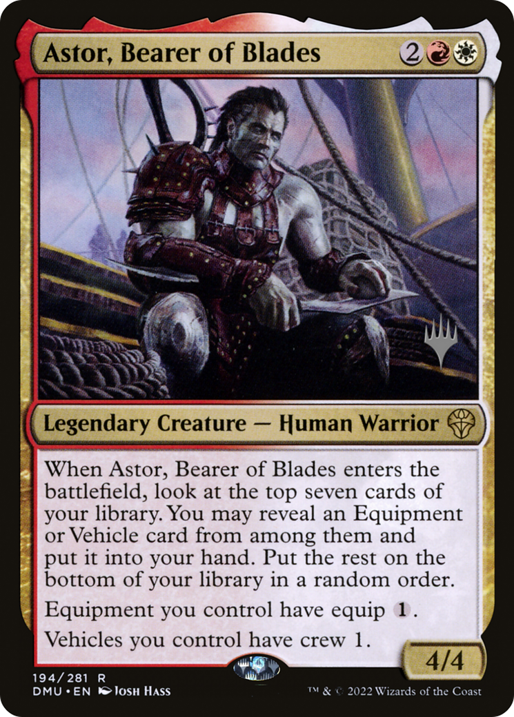 Astor, Bearer of Blades (PPDMU-194) [Promo Pack: Dominaria United Promos]