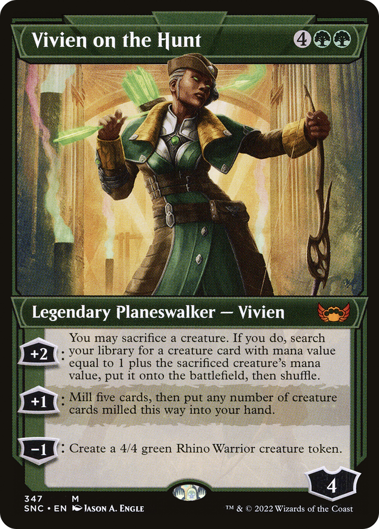 Vivien on the Hunt (SNC-347) [Streets of New Capenna]: (Showcase) Foil