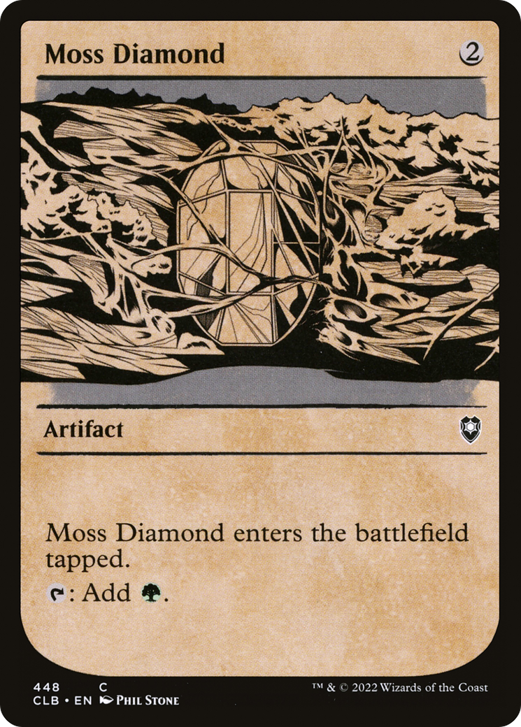 Moss Diamond (Showcase) (CLB-448) [Commander Legends: Battle for Baldur's Gate] Foil