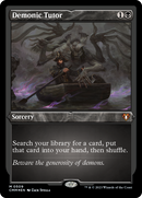Demonic Tutor (CMM-509) [Commander Masters] Etched Foil
