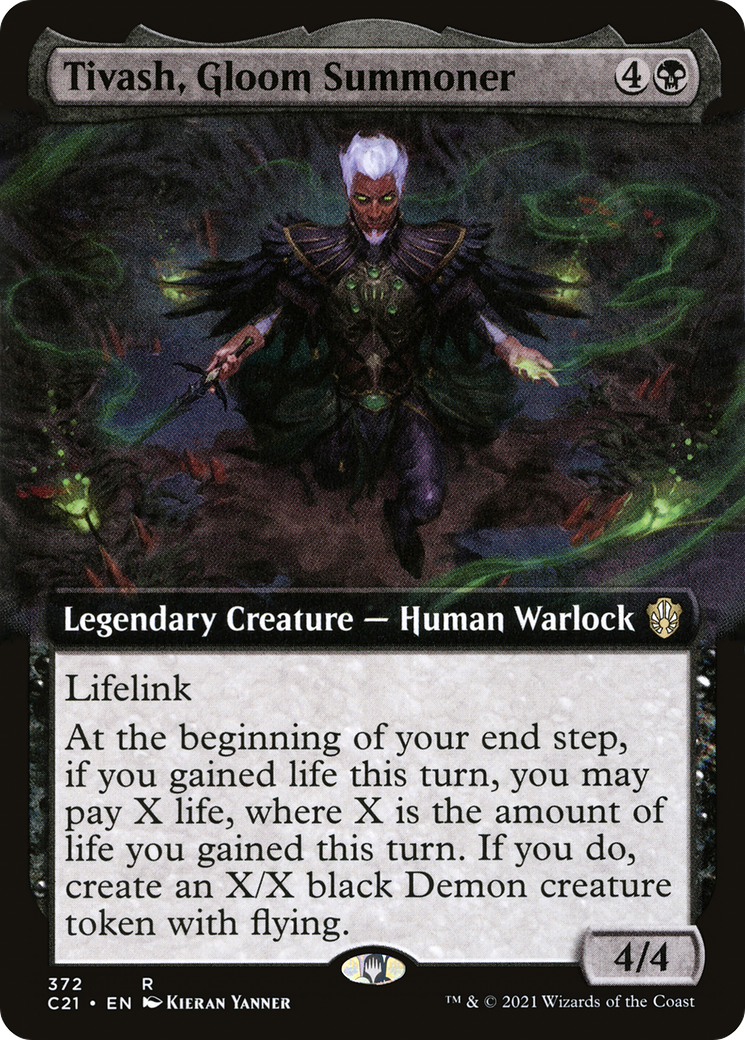 Tivash, Gloom Summoner (Extended Art) (C21-372) [Commander 2021]