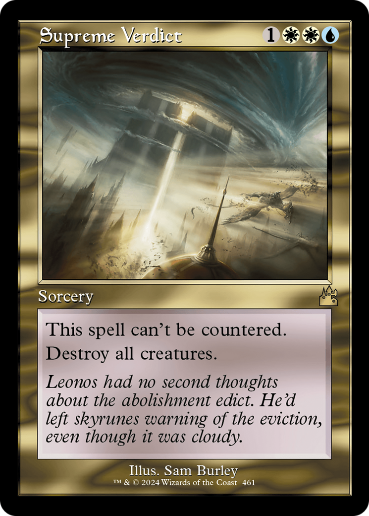 Supreme Verdict (RVR-461) [Ravnica Remastered]