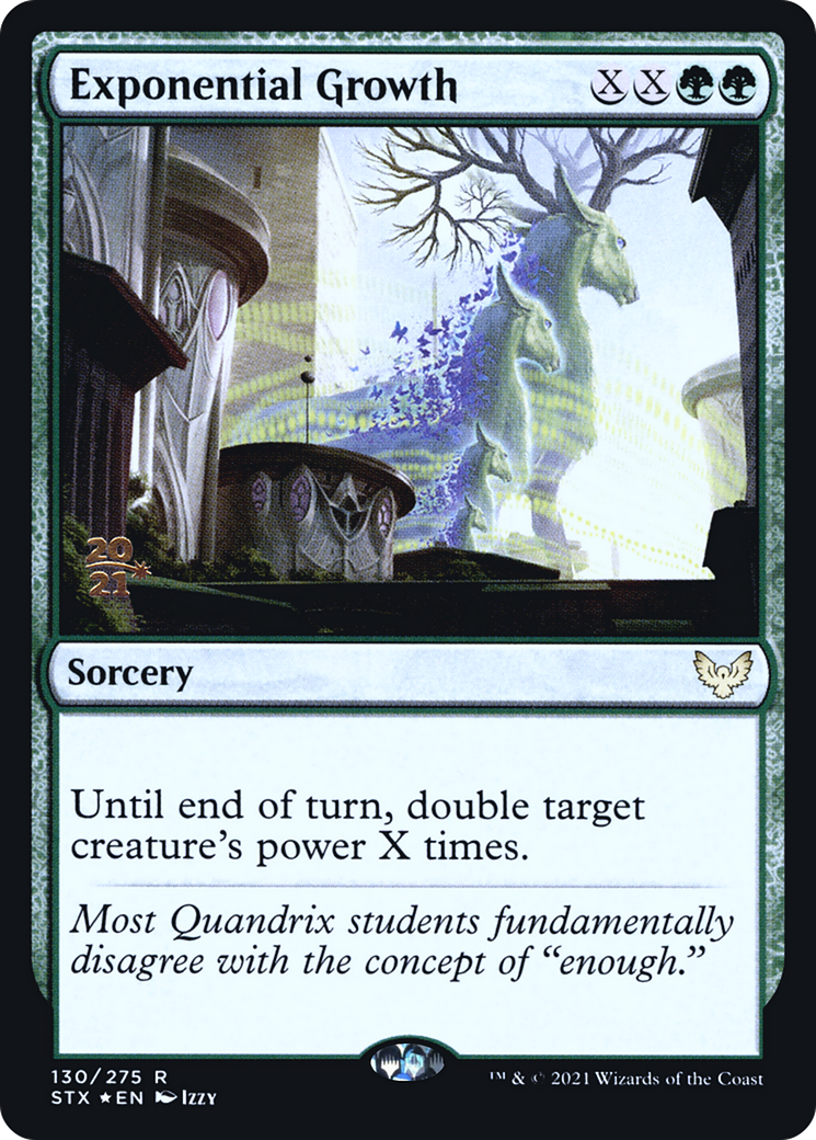 Exponential Growth (PRE-130S) [Strixhaven: School of Mages Promos] Foil