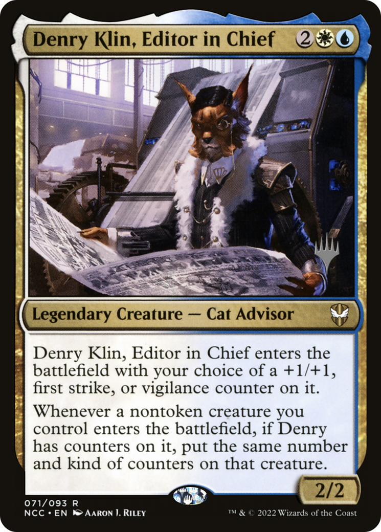 Denry Klin, Editor in Chief (PPSNC-071) [Promo Pack: New Capenna Commander Promos] Foil