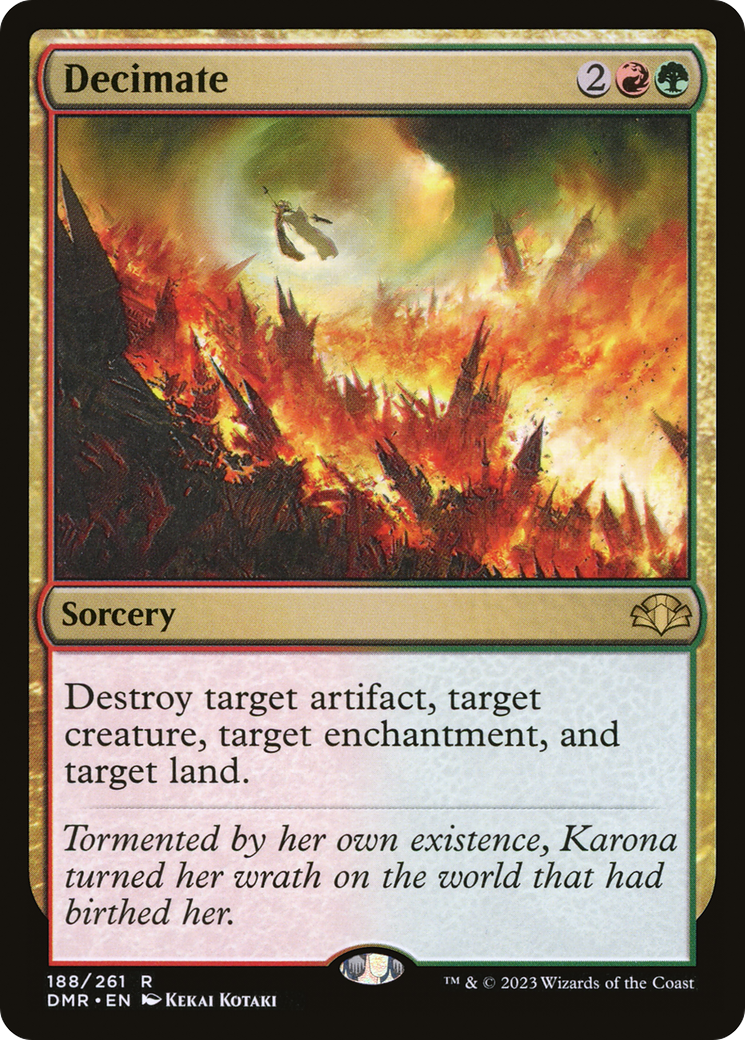 Decimate (DMR-188) [Dominaria Remastered] Foil