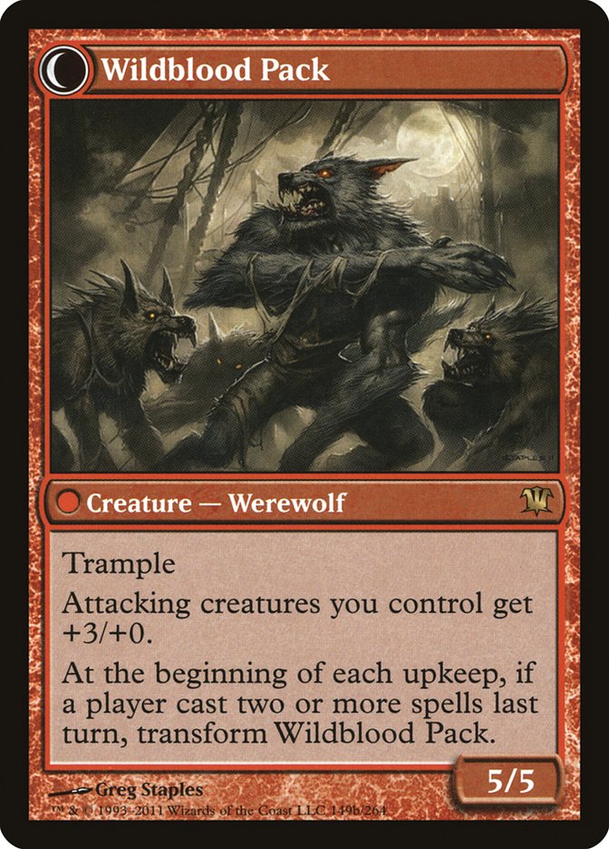 Instigator Gang // Wildblood Pack (ISD-149) [Innistrad]: (Double Faced Transform) Foil