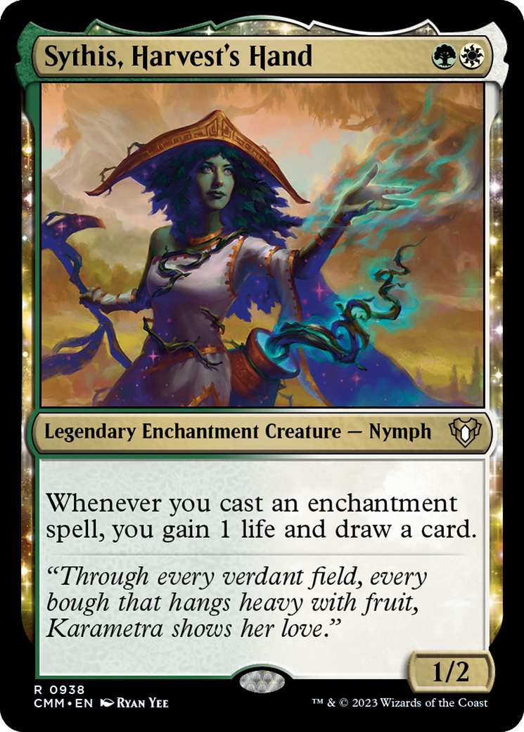 Sythis, Harvest's Hand (CMM-938) [Commander Masters]: (enchantment)