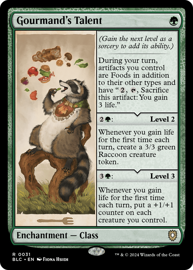 Gourmand's Talent (BLC-031) [Bloomburrow Commander]