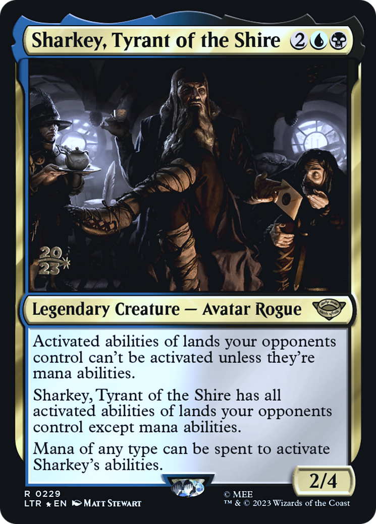 Sharkey, Tyrant of the Shire (PRE-229S) [Tales of Middle-earth Promos] Foil