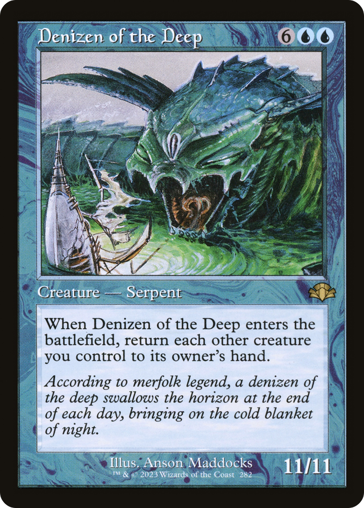 Denizen of the Deep (DMR-282) [Dominaria Remastered] Foil