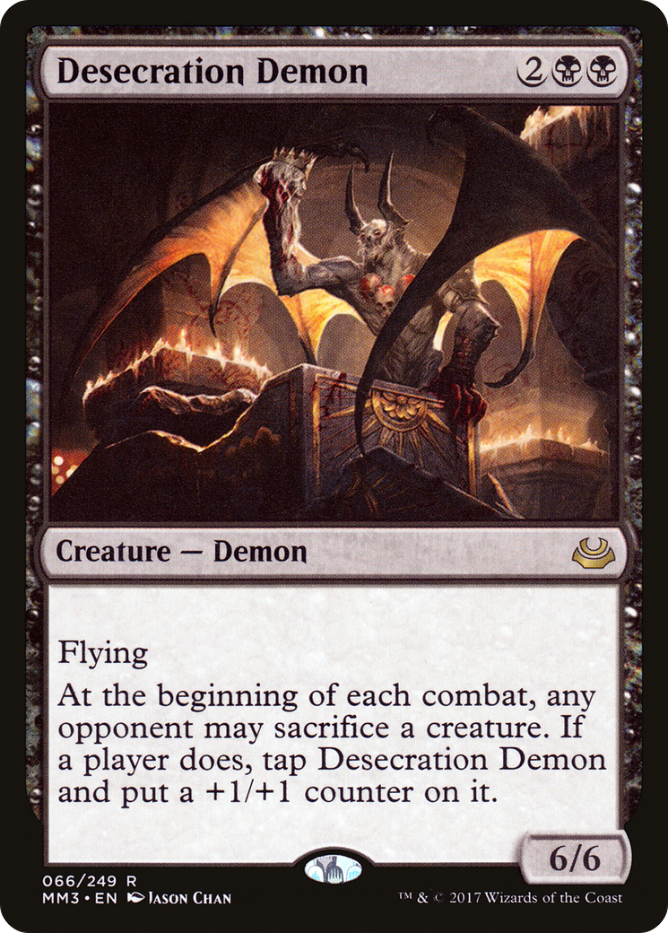 Desecration Demon (MM3-066) [Modern Masters 2017] Foil