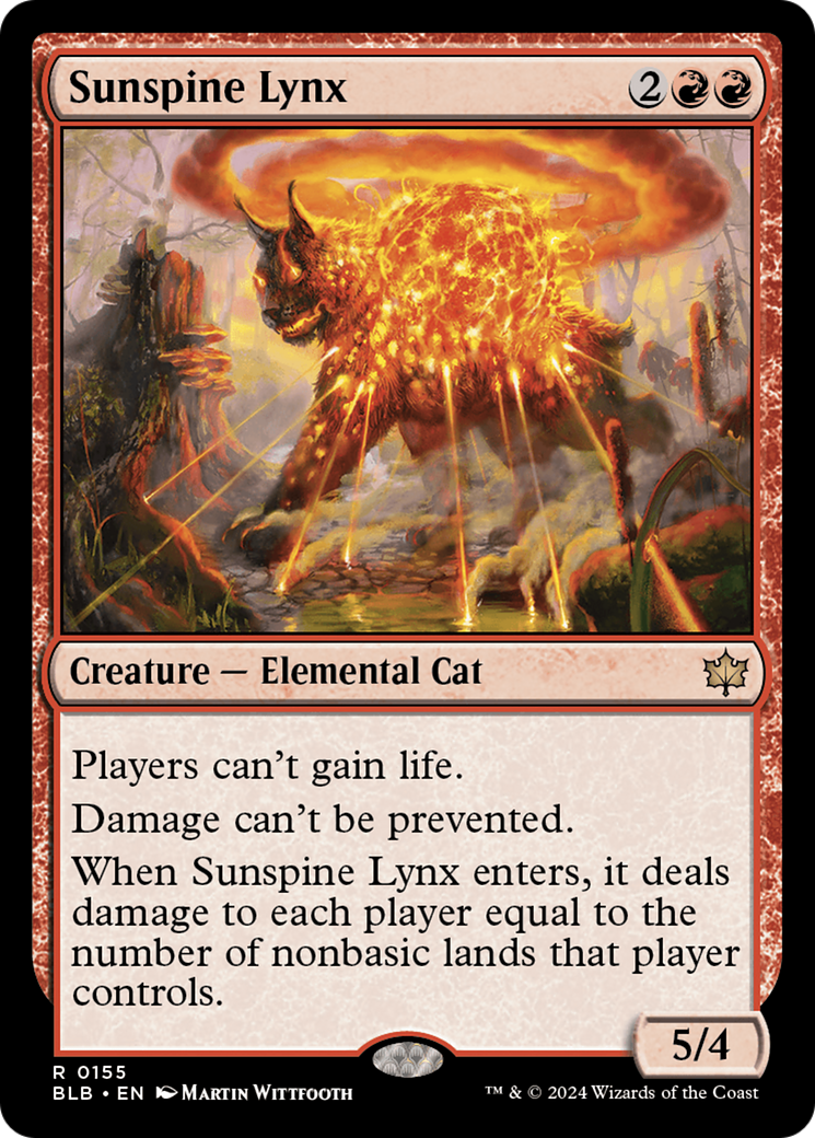 Sunspine Lynx (BLB-155) [Bloomburrow] Foil