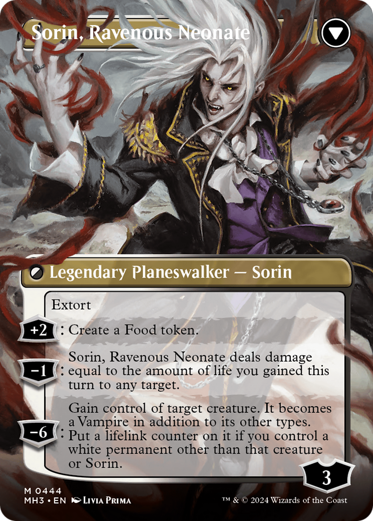 Sorin of House Markov // Sorin, Ravenous Neonate (MH3-444) [Modern Horizons 3] (Borderless) Foil