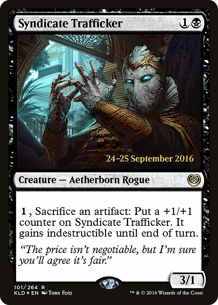 Syndicate Trafficker (PRE-101S) [Kaladesh Promos] Foil